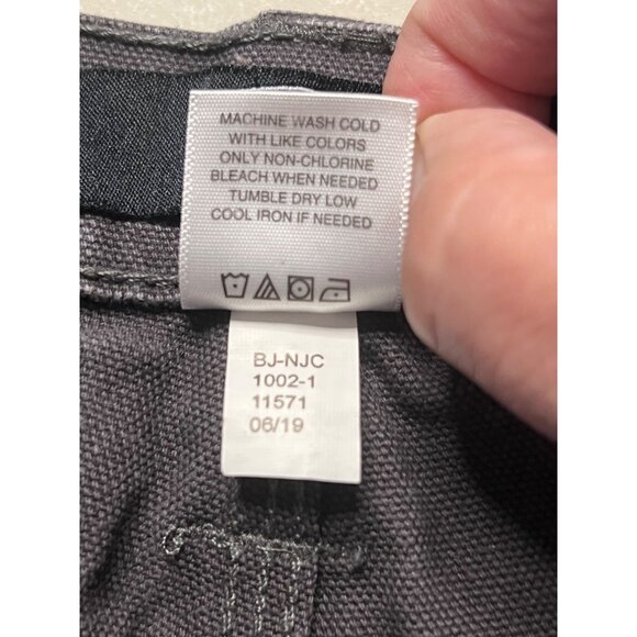 Berkley Jensen Men Work Pants 36x30 Dark 100% Cotton Relaxed Fit Durable Pockets - Picture 11 of 15